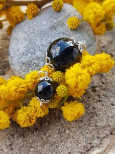 Su coccu sardo - ciondolo in argento e onice della tradizione popolare sarda
